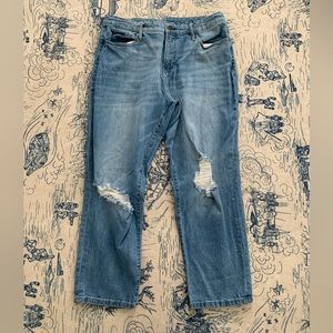 ANA Mid Rise Distressed Boyfriend Jeans